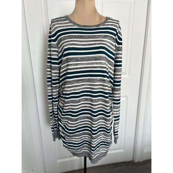 Lety & Me Stitch Fix Maternity Crew Neck Long Sleeve Sweater Top Shirt Size L - Picture 1 of 9